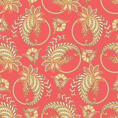 Paisley seamless pattern. Indian ornament