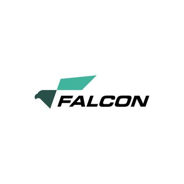 eagle falcon bird logo vector icon illustration