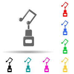 musical cup multi color style icon. Simple glyph, flat vector of sucsess and awards icons for ui and ux, website or mobile application