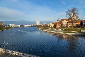 Landscape in the city of Minsk