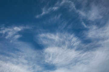 sky background with beautiful shape of clouds 