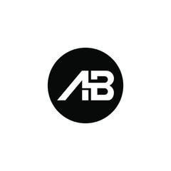 Letter AB logo Template Vector