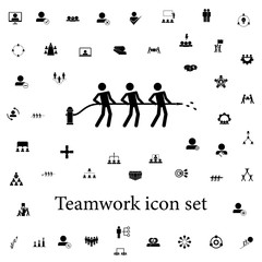 joint fire extinguishing icon. Teamwork icons universal set for web and mobile