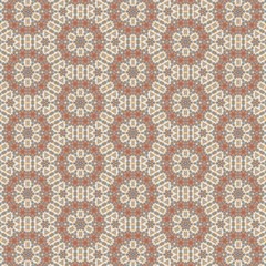 Abstract kaleidoscope background. Ornament for website, corporate style, fashion design and house interior design, as well for hand crafts and DIY. Endless texture.