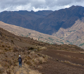 Fototapeta na wymiar Piruro Site. Andes. Peru. Huánuco Region, Huamalíes Province, Tantamayo District