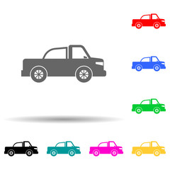 pickup multi color style icon. Simple glyph, flat vector of transport icons for ui and ux, website or mobile application