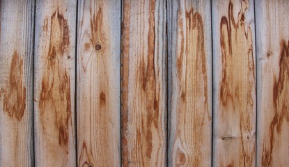 traces of stains from moisture on wooden boards