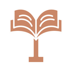 lectern icon, silhouette style design