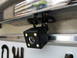 the rear camera of car recorder with four infrared sensors.