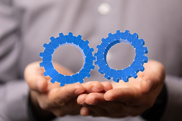 Gear With Success Concept digital.