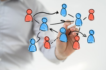 Digital Network and data concept.