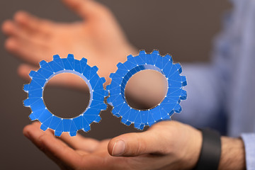 Gear With Success Concept digital.