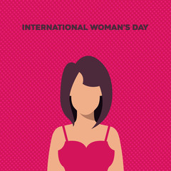 Happy Wome's Day holiday illustration. EPS10 vector illustration