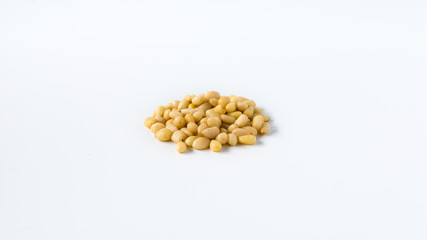 Pine nuts it is isolated on a white background