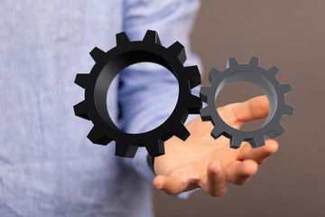 gear Technology setting concept background.