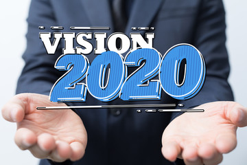 year 2020 business solution concept