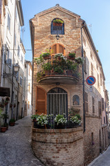 Fototapeta na wymiar Ripatransone, medieval town in Marches, Italy