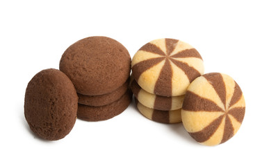 chocolate cookie isolated