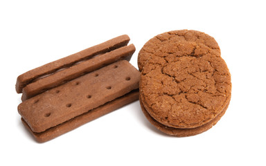 chocolate cookie isolated