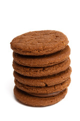 chocolate cookie isolated