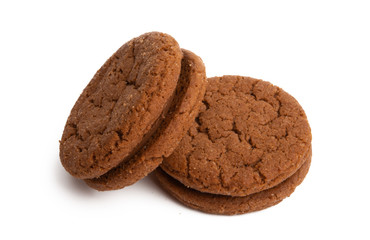 chocolate cookie isolated