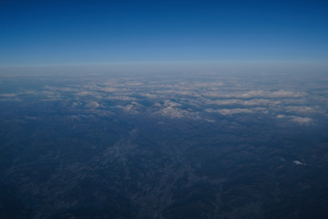 Fototapeta na wymiar aerial view from plane