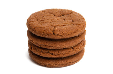 chocolate cookie isolated