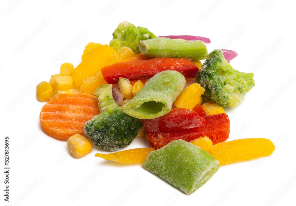 Canvas Prints frozen vegetables isolated