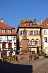 Fototapeta premium Typical Alsatian architecture - Colmar – France 013