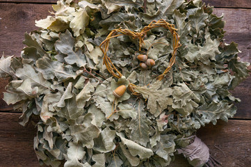 Sauna, preparation for bathroom. Sauna lovers concept