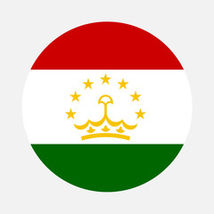 Tajikistan flag circle