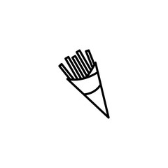 Vector illustration, french fries icon design