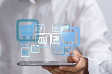 Shopping cart as part of the network in hand . The concept of Innovation in e-Commerce.