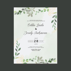 beautiful floral vector wedding invitation cards