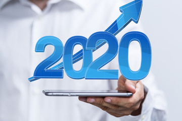 year 2020 business solution concept
