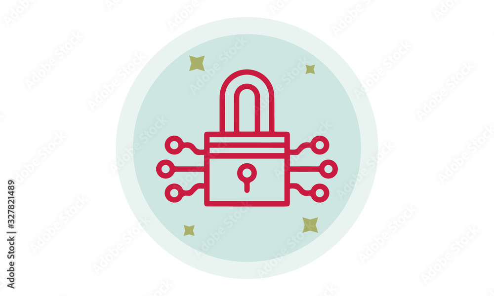 Poster encrypted icon for secure communication and data protection