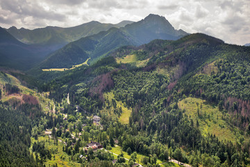 Obraz premium Nosal mountain in Kuznice near Zakopane. Poland