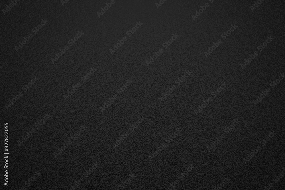 Aufkleber Black cement texture background with dark surface. Rough pattern floor and abstract frame. 3D rendering.