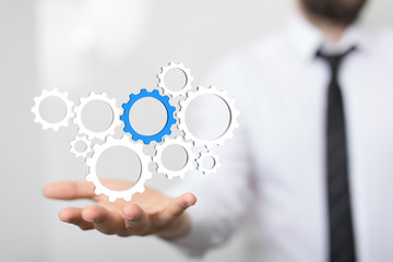 Gear With Success Concept digital.