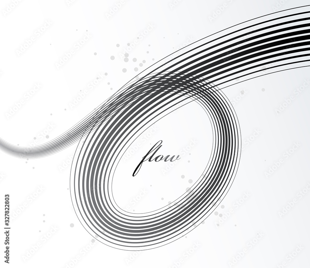 Poster elegant grey lines vector dimensional abstract background, 3d dynamic curve stripes in motion beauti