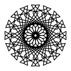 Fototapeta premium Abstract mandala on white background