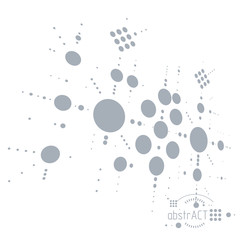 Engineering technological vector wallpaper made with circles and lines. Modern geometric composition can be used as template and layout. Abstract technical background.