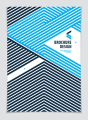 Future geometric design template. Abstract striped textured geometric vector pattern. Layout for Cover, Placard, Poster, Flyer and Banner Design. A4 print format.