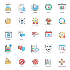  Flat Symbols Icon Vectors Pack 