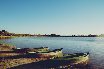 three small boats