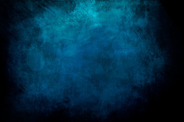 grungy blue canvas background or texture