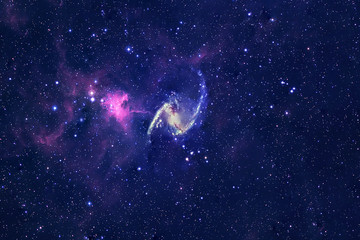 Obraz na płótnie Canvas Cosmic nebula in deep space. Elements of this image were furnished by NASA.