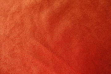 Background - reddish orange artificial suede fabric