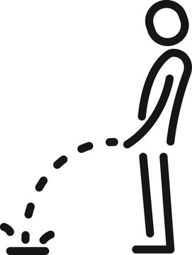 Man urinating icon