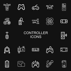 Editable 22 controller icons for web and mobile